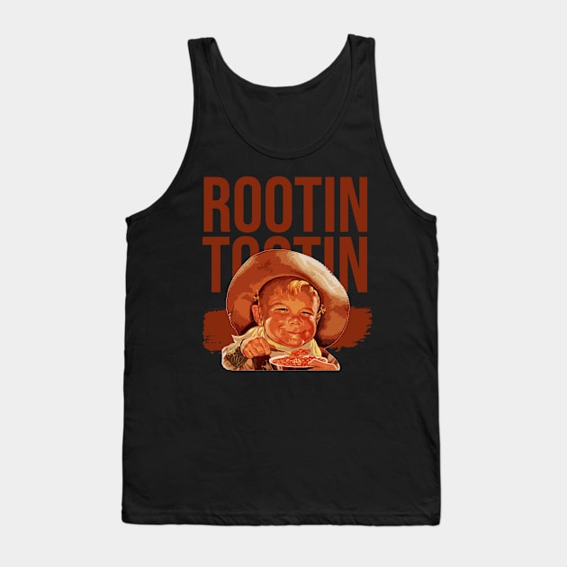 rootin tootin baby cowboy Tank Top by Regx Food Cosmic